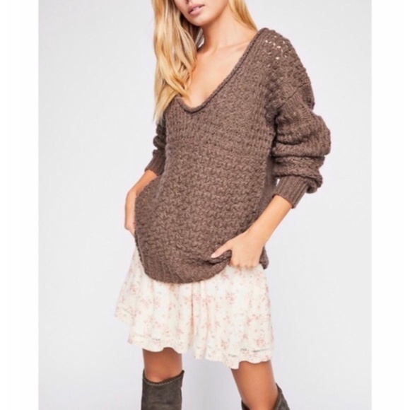 Free People Sweaters - Free People Crashing Waves Open Weave Pullover